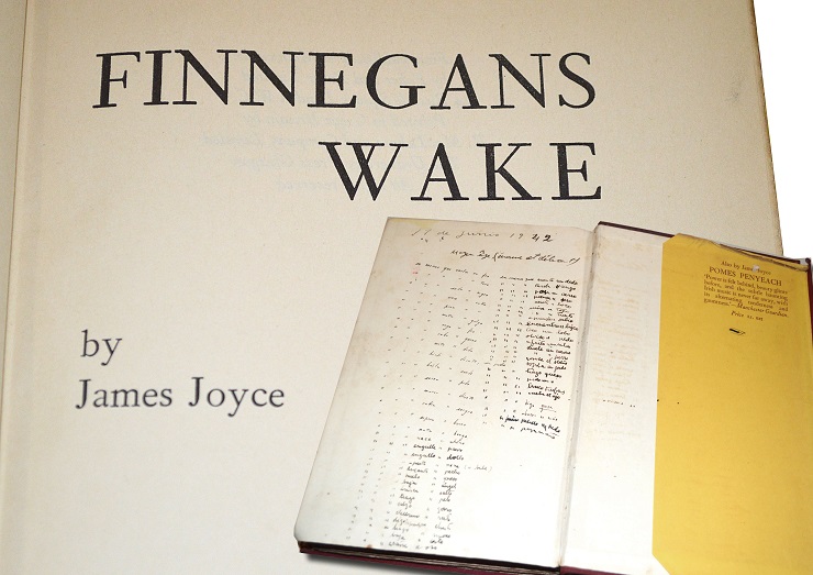 Joyce, James. Finnegans Wake, London, 1939. Notas de Adolfo Bioy Casares y Jorge Luis Borges