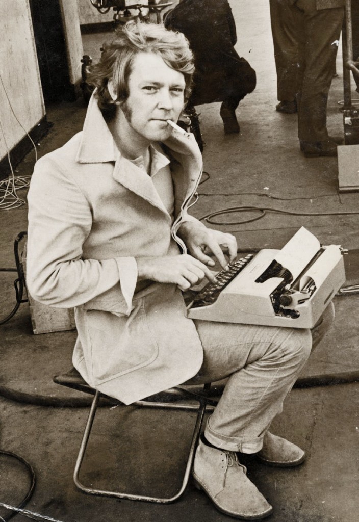 Ted Lewis on the set of Get Carter 1971